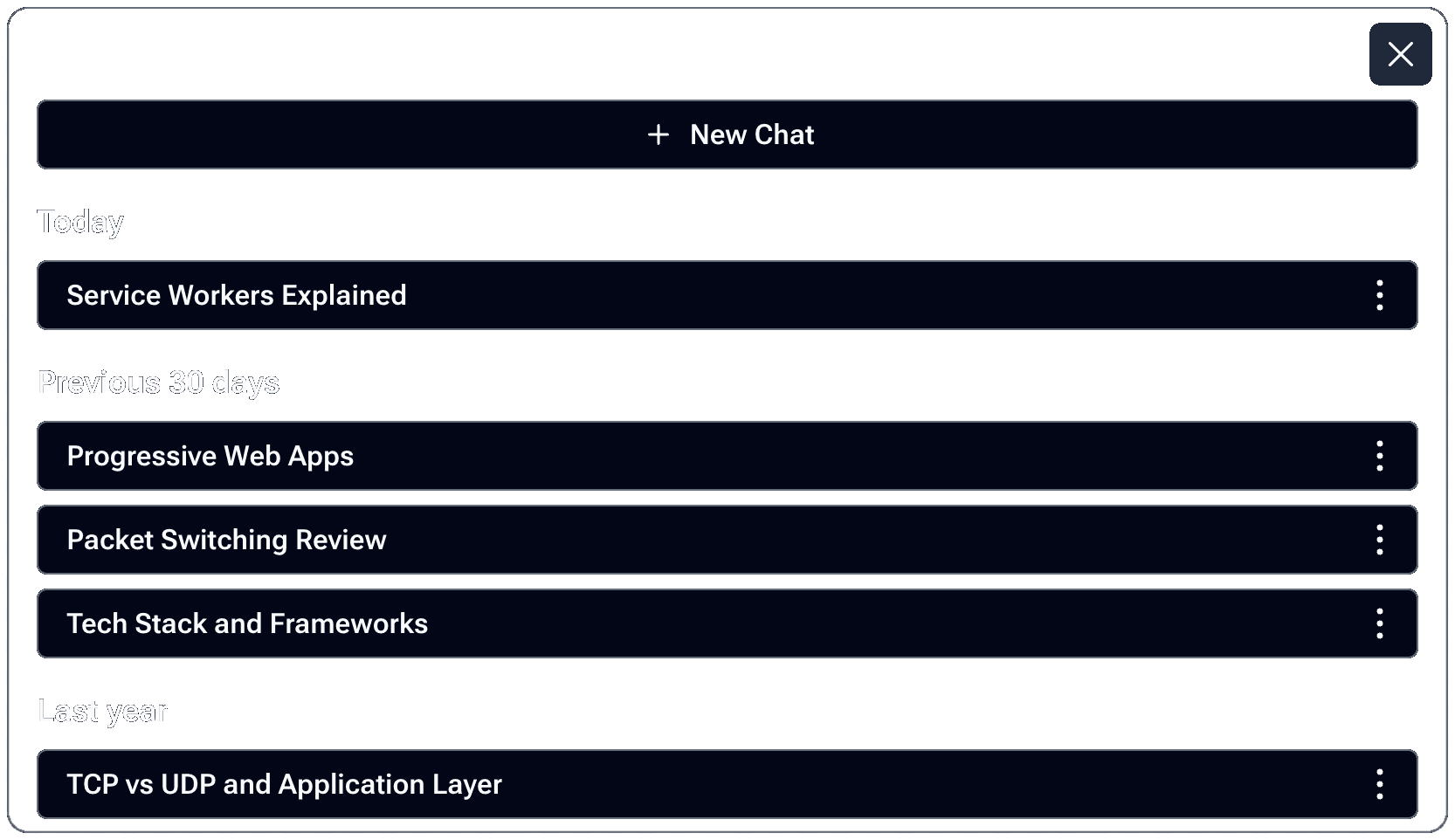 Multiple Chats